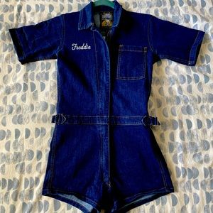 Sugarhigh Lovestoned Freddie Mercury Rising Romper, Blue Jean, Size XS